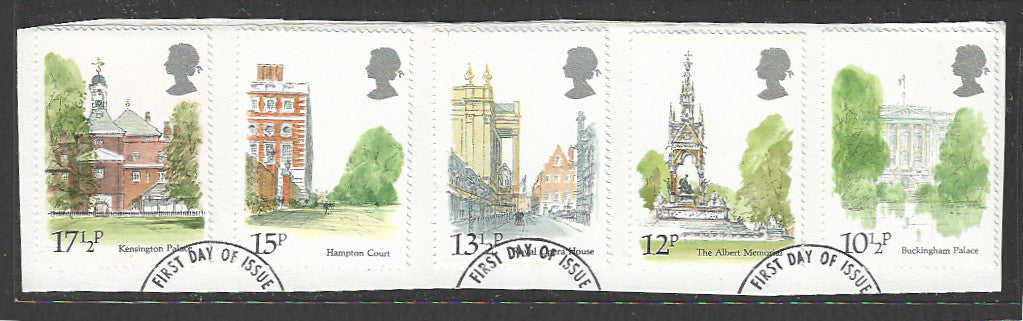 Great Britain stamps - FDC Used On Piece complete set - Used - VVV00158