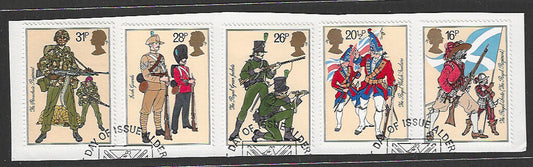 Great Britain stamps - FDC Used On Piece complete set - Used - VVV00160