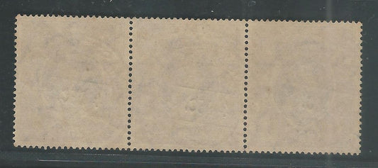 British India King Georve VI 25 Rs strip of 3 Used, V Rare, Postmaster General , Bombay Cancellation, 1945 - MMM0017