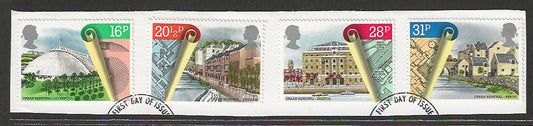 Great Britain stamps - FDC Used On Piece complete set - Used - VVV00200