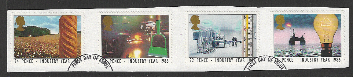 Great Britain stamps - FDC Used On Piece complete set - Used - VVV00226