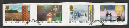 Great Britain stamps - FDC Used On Piece complete set - Used - VVV00226