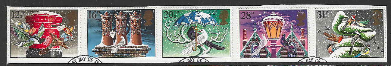 Great Britain stamps - FDC Used On Piece complete set - Used - VVV00264