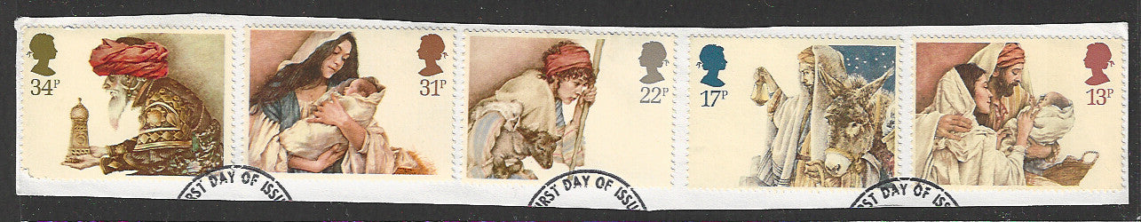 Great Britain stamps - FDC Used On Piece complete set - Used - VVV00287