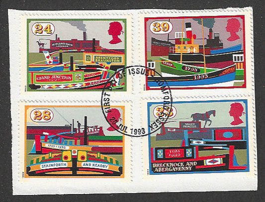 Great Britain stamps - FDC Used On Piece complete set - Used - VVV00309