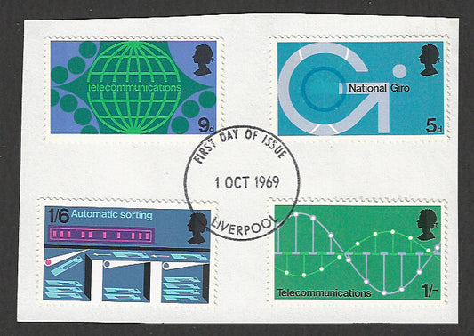 Great Britain stamps - FDC Used On Piece complete set - Used - VVV00313
