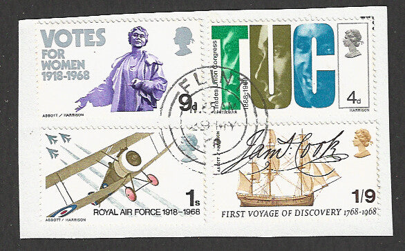 Great Britain stamps - FDC Used On Piece complete set - Used - VVV00314
