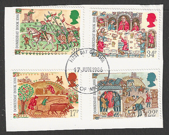 Great Britain stamps - FDC Used On Piece complete set - Used - VVV00316