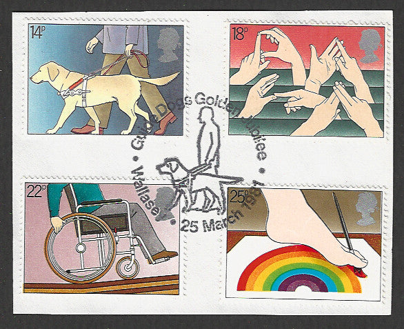 Great Britain stamps - FDC Used On Piece complete set - Used - VVV00319