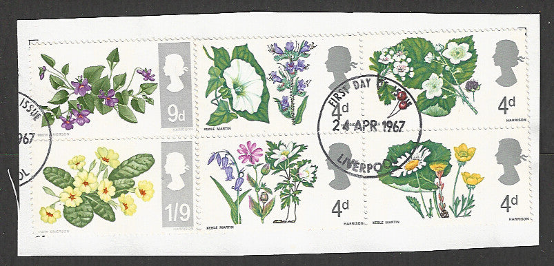 Great Britain stamps - FDC Used On Piece complete set - Used - VVV00333