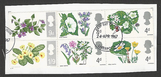 Great Britain stamps - FDC Used On Piece complete set - Used - VVV00333