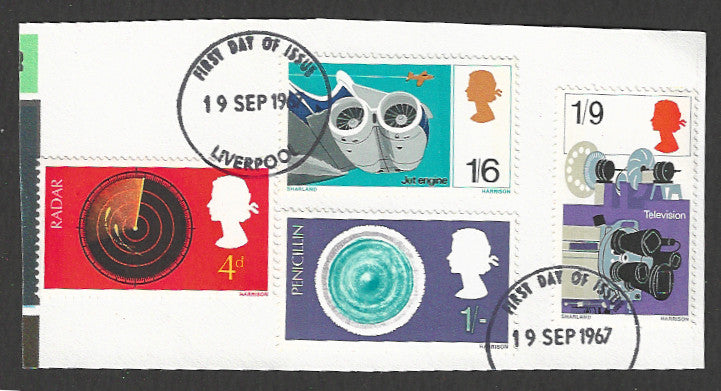 Great Britain stamps - FDC Used On Piece complete set - Used - VVV00336