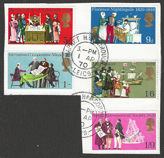 Great Britain stamps - FDC Used On Piece complete set - Used - VVV00352