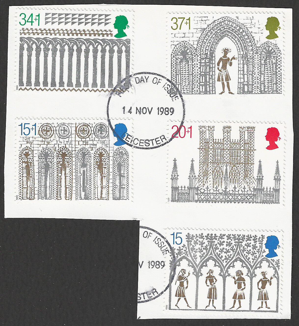 Great Britain stamps - FDC Used On Piece complete set - Used - VVV00356