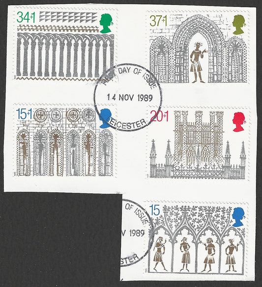 Great Britain stamps - FDC Used On Piece complete set - Used - VVV00356