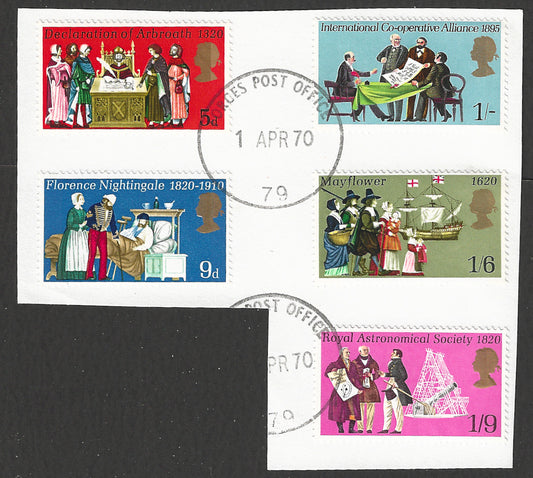 Great Britain stamps - FDC Used On Piece complete set - Used - VVV00357