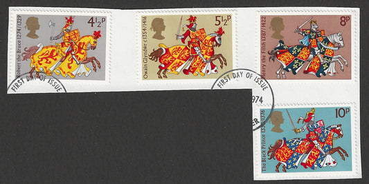Great Britain stamps - FDC Used On Piece complete set - Used - VVV00377