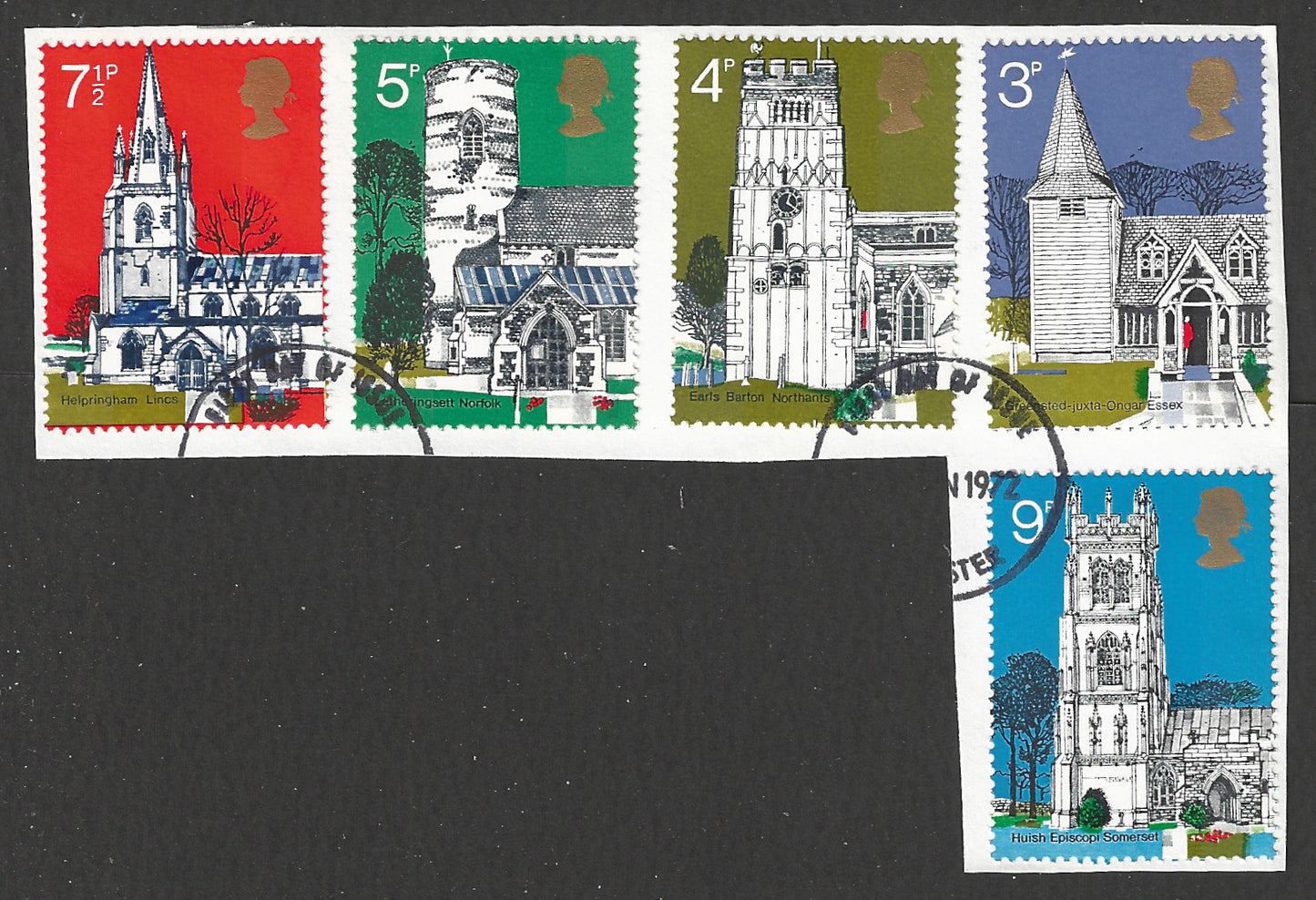 Great Britain stamps - FDC Used On Piece complete set - Used - VVV00379