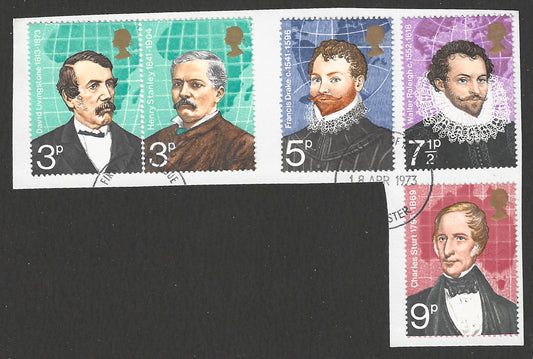 Great Britain stamps - FDC Used On Piece complete set - Used - VVV00381