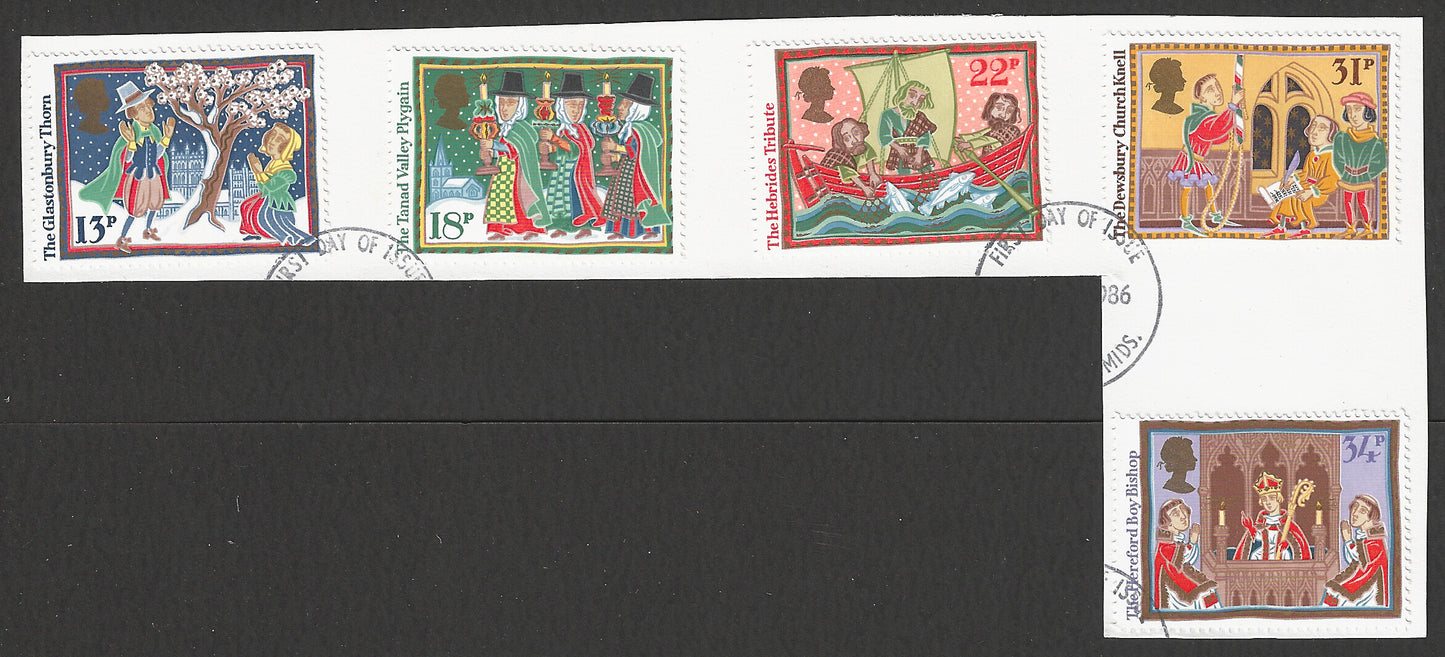 Great Britain stamps - FDC Used On Piece complete set - Used - VVV00384