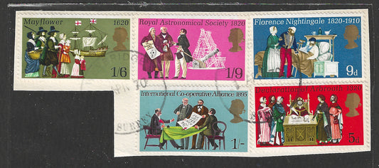 Great Britain stamps - FDC Used On Piece complete set - Used - VVV00394