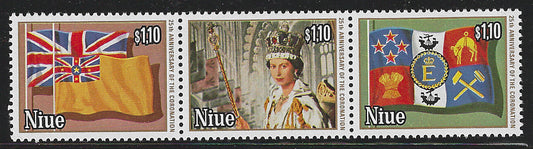 Niue - Complete Set, 25th Anniversary of the Coronation, Mint - VVV00409