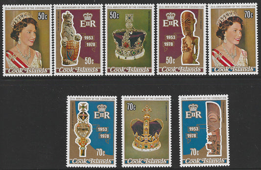 Cook Islands, Complete Set, 25th Anniversary of Coronation, Mint - VVV00454