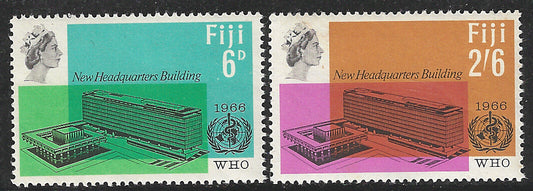 Fiji, Complete Set, New Headquarters Building WHO 1966, Mint - VVV00473