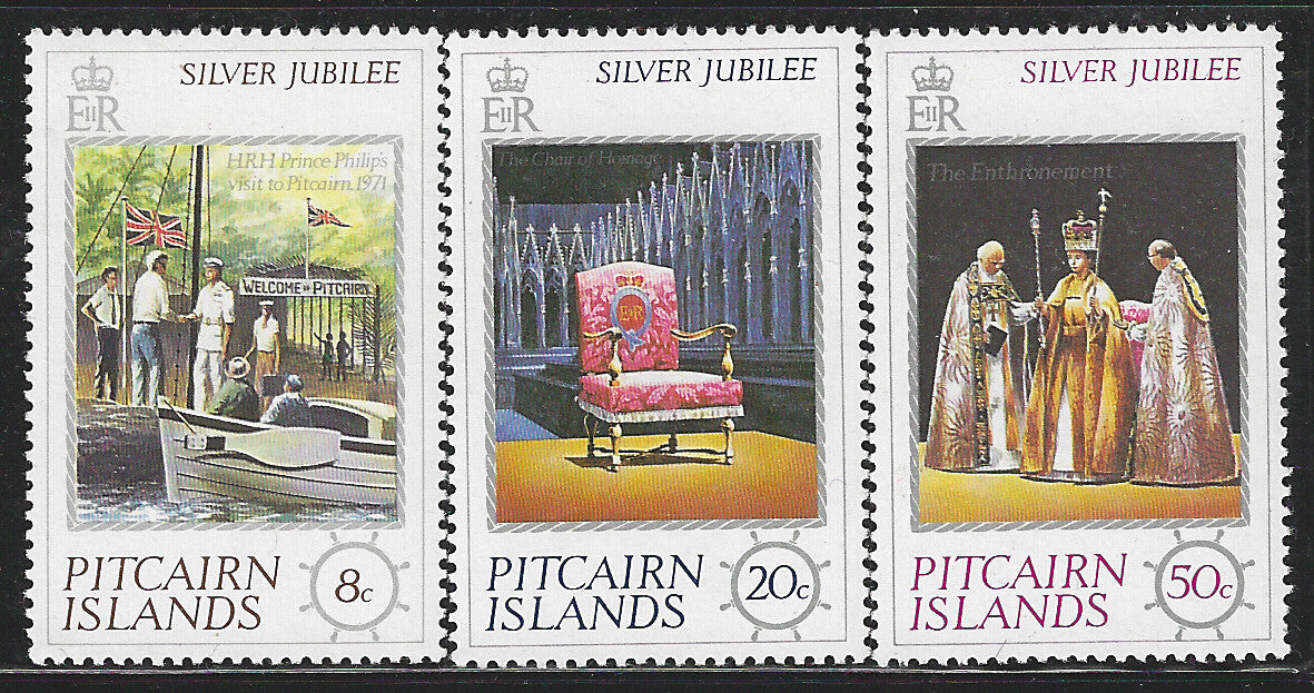 Pitcairn Island, Complete Set, Silver Jubilee, Mint - VVV00487