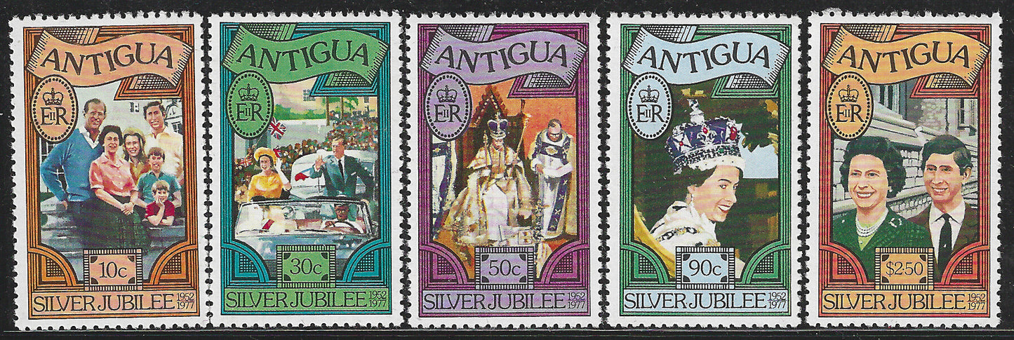 Antigua, Complete Set, Silver Jubilee, Mint - VVV00488