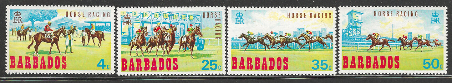 Barbados, Complete Set, Horse Racing, Mint - VVV00533