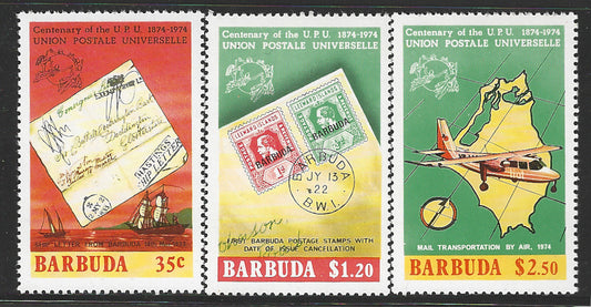 Barbuda, Complete Set, Centenary of U.P.U Union Postale Universelle 1974, Mint - VVV00556