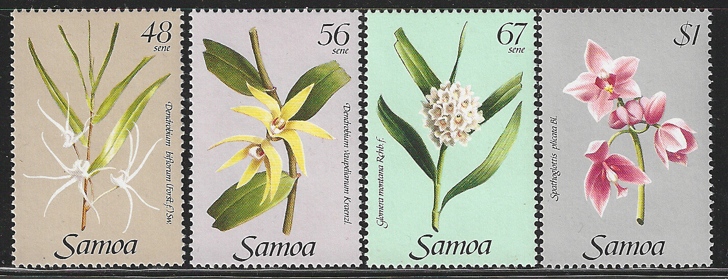 Samoa, Complete Set, Different Value Flowers, Mint - VVV00562