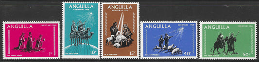 Anguilla, Complete Set, Christmas 1968, Mint - VVV00566