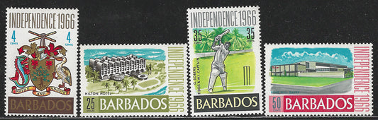 Barbados Cricket, Complete Set, Independence 1966, Mint - VVV00573
