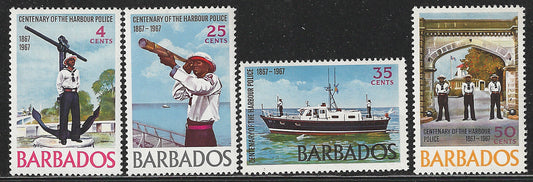 Barbados, Complete Set, Centenary of Harbour Police 1967, Mint - VVV00574