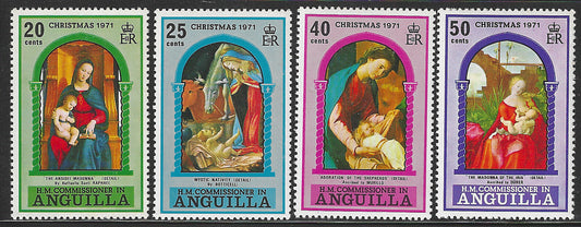 Anguilla, Complete Set, Christmas 1971, Mint - VVV00592