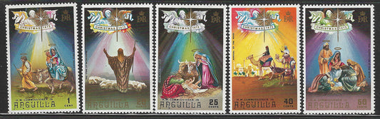 Anguilla, Complete Set, Christmas 1972, Mint - VVV00595