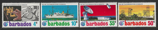 Barbados, Complete Set, Telecommunications 1972, Mint - VVV00597
