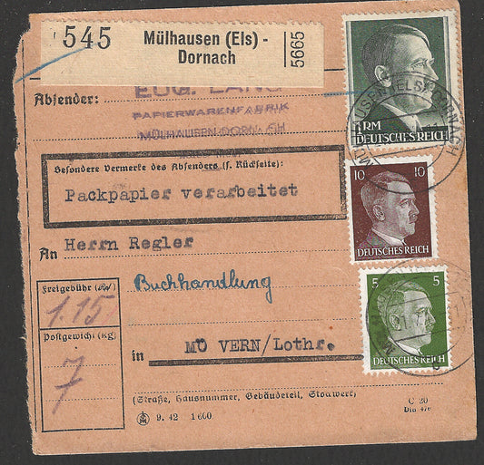 Germany War War II with Hitler Stamps, 1941  - CCC2303