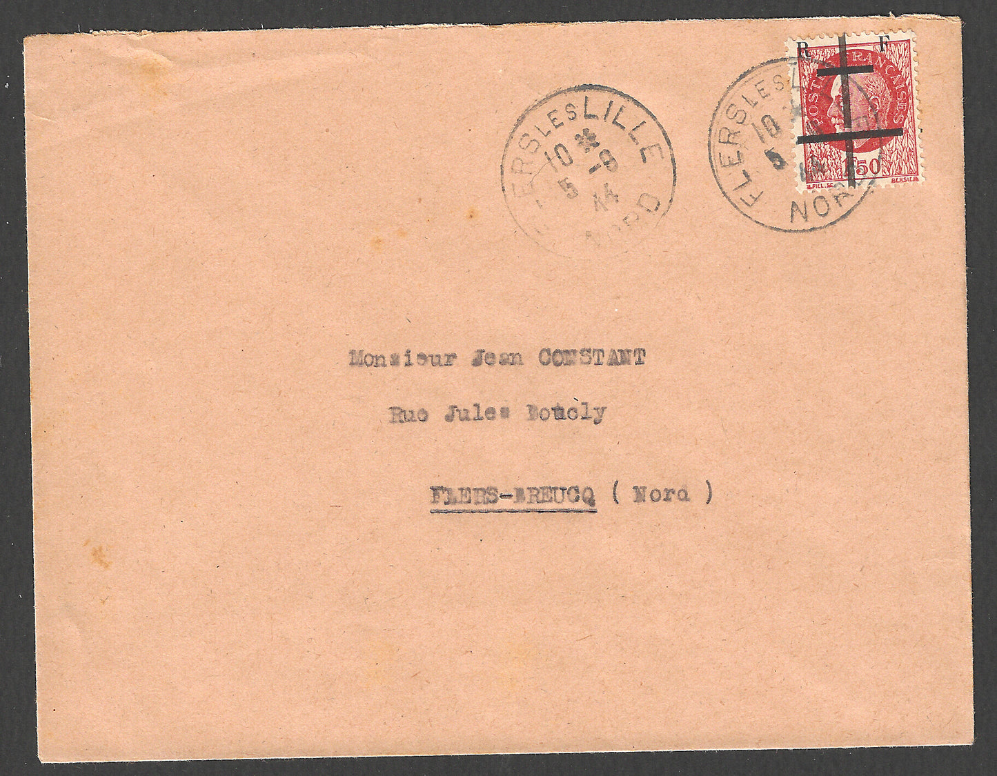 1944 - Liberation of Lille, native town of the Gal de Gaulle - Rare to Find  - CCC2308