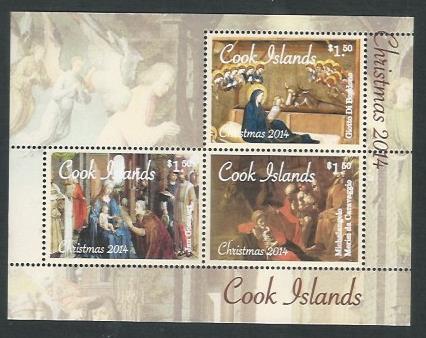 Cook Islands Stamps Miniature sheet – Christmas 2014 - DDD0015