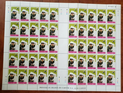 Kenya stamps- full Sheet – Nehru – cenrenaty of India 1 stt Prime minster Nehru Complete sett of 4 Values Sheet of 50 stamps, Rare -DS9294