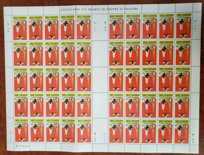 Kenya stamps- full Sheet – Nehru – cenrenaty of India 1 stt Prime minster Nehru Complete sett of 4 Values Sheet of 50 stamps, Rare -DS9294