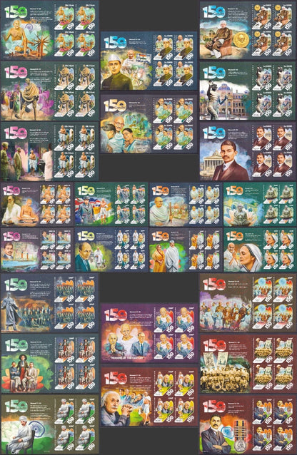 Mahatma Gandhi Moments of India , 2019 - 24 Full sheet, Mint - DS9415