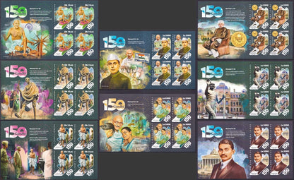 Mahatma Gandhi Moments of India , 2019 - 24 Full sheet, Mint - DS9415