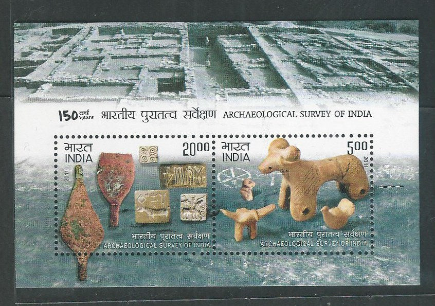 Indian Stamps - Miniature Sheets - Archaeological Survey of India , 2011 - EEE136