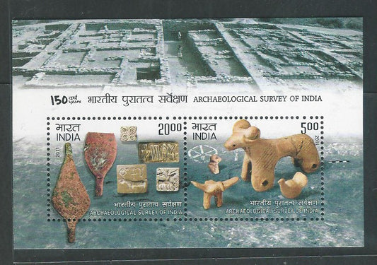Indian Stamps - Miniature Sheets - Archaeological Survey of India , 2011 - EEE136