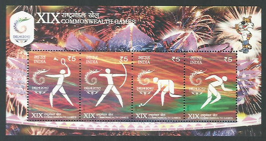 Indian Stamps - Miniature Sheets - XIX Commonweralth Games, 2010 - EEE162