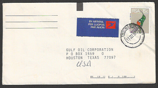 RSA - Postally used / FDC - FFF4489